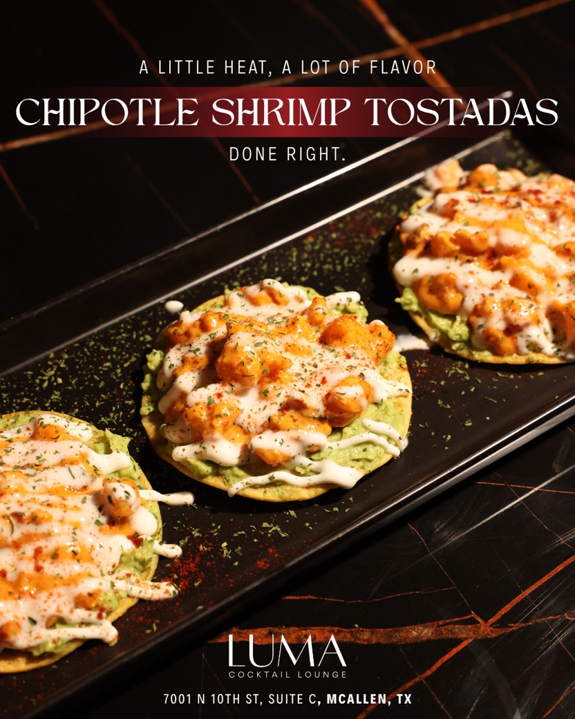 LUMA Chipotle Shrimp Tostadas